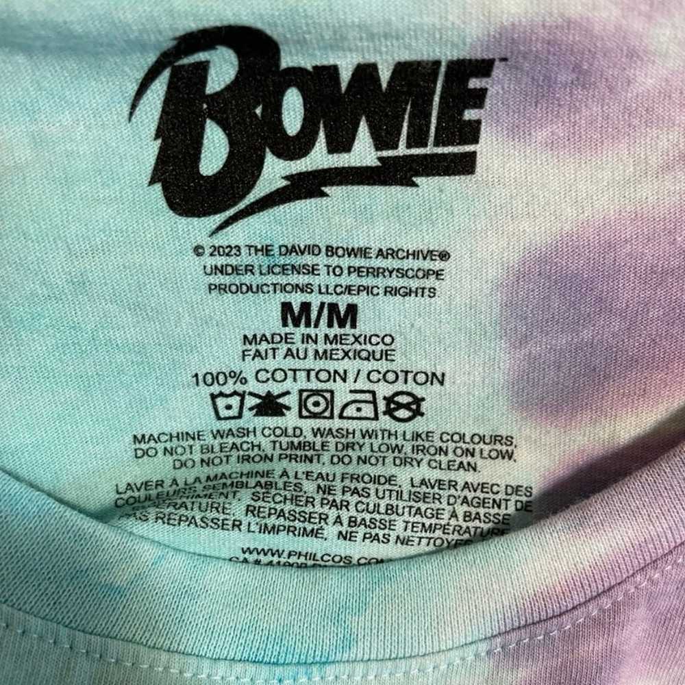 David Bowie Graphic Shirt Size Medium - image 4