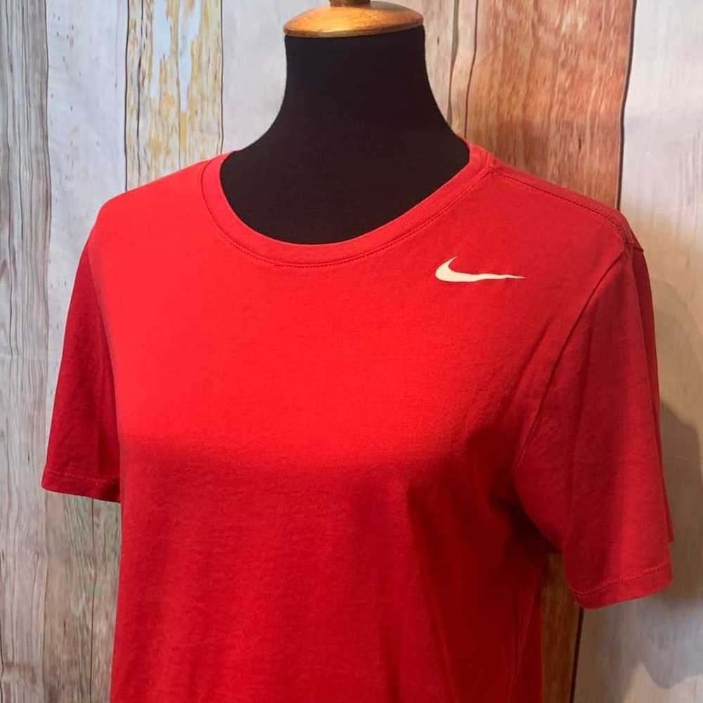 Nike Mens Small Red Althletic Cut Dri Fit Short S… - image 2