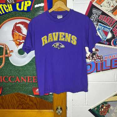Y2K Champion NFL Baltimore Ravens T-Shirt Size Me… - image 1