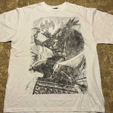 Batman's Pencil Sketch Graphic Men’s White T-Shirt