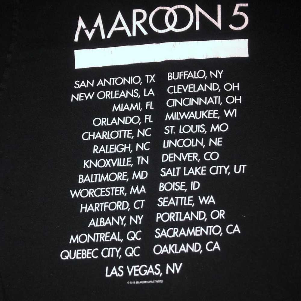 Maroon 5 concert t-shirt - image 3