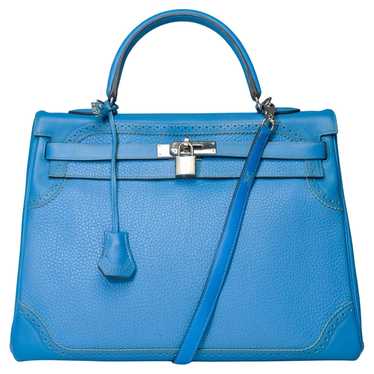 HERMES Kelly 35 "Ghillies" handbag strap in Parad… - image 1