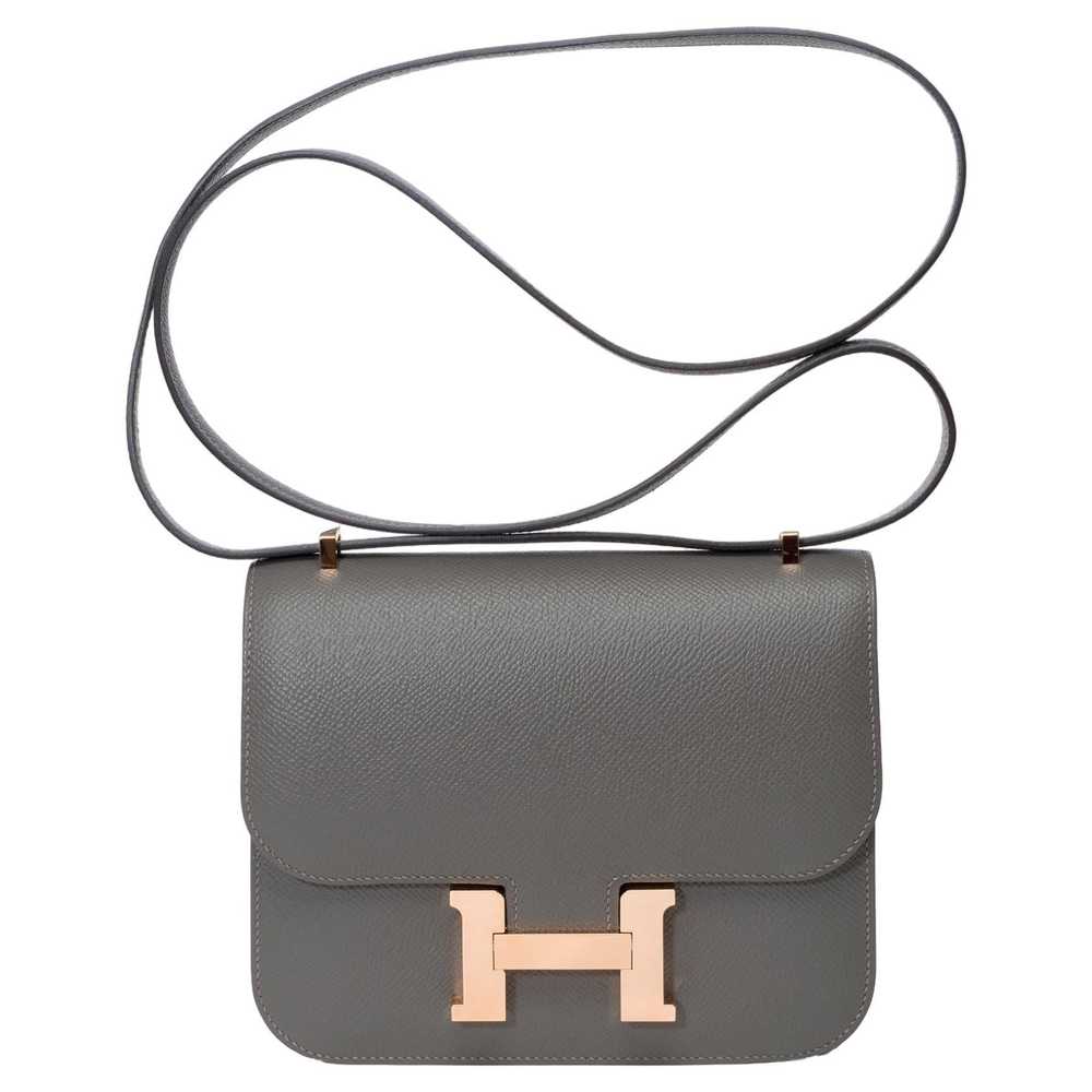 HERMES Constance Mini 18 shoulder bag in Gris Mey… - image 1