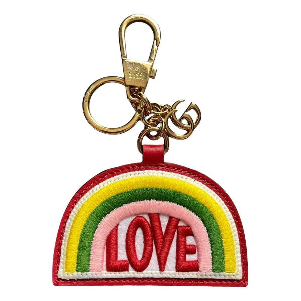 Gucci Leather key ring - image 1