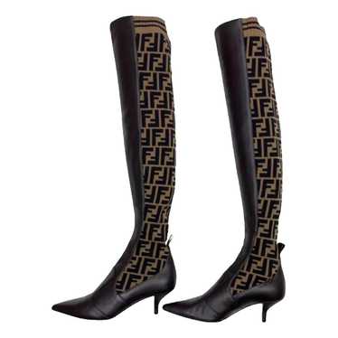 Fendi Colibri leather boots