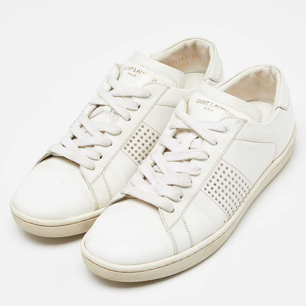 Saint Laurent Leather trainers - image 2