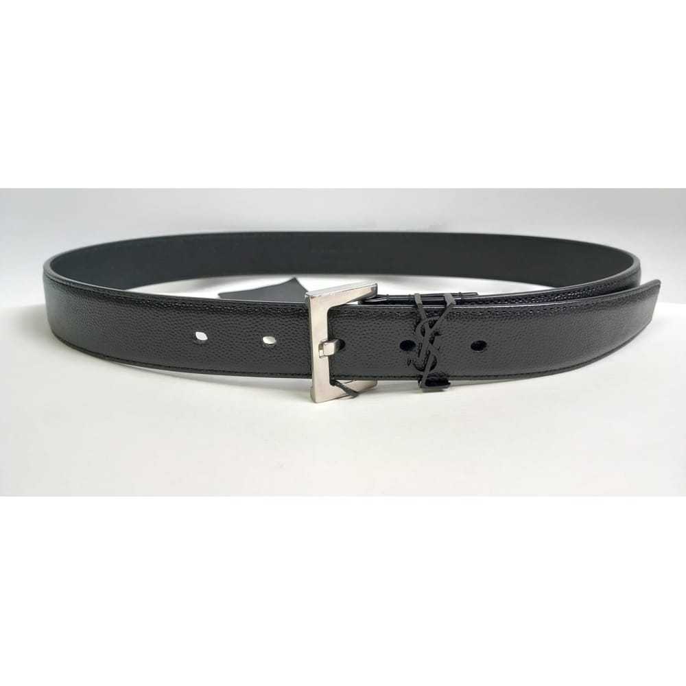 Saint Laurent Cassandre leather belt - image 2