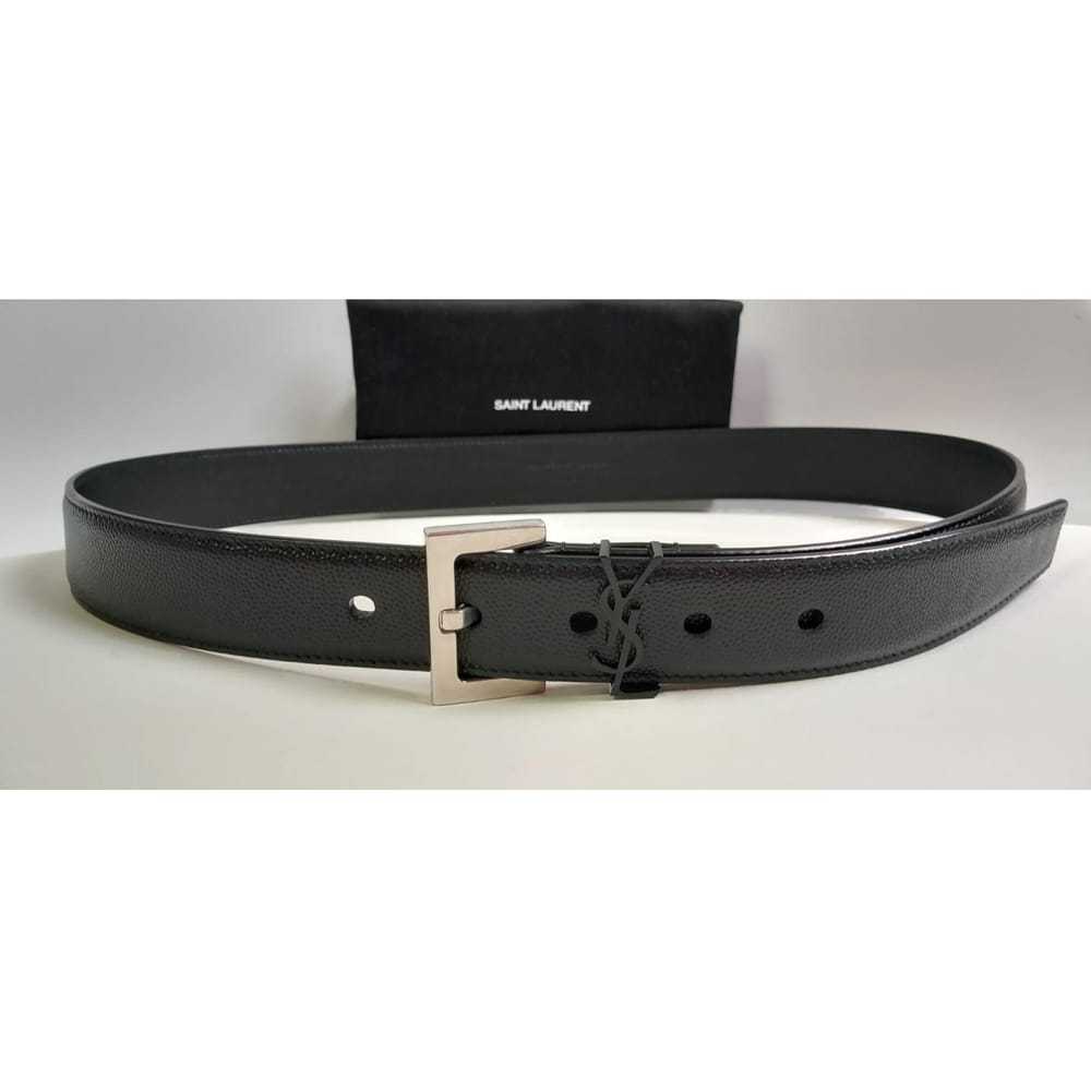 Saint Laurent Cassandre leather belt - image 4