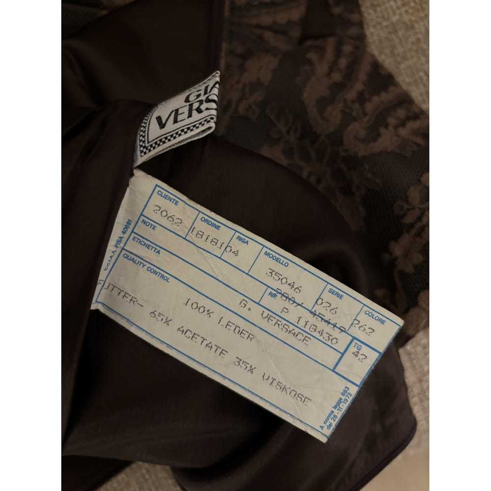 Gianni Versace Leather mini dress - image 5