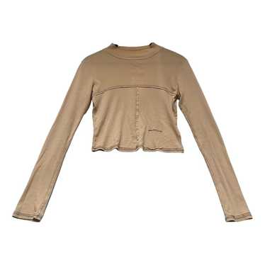 Eckhaus Latta metallic long-sleeve shirt - Brown