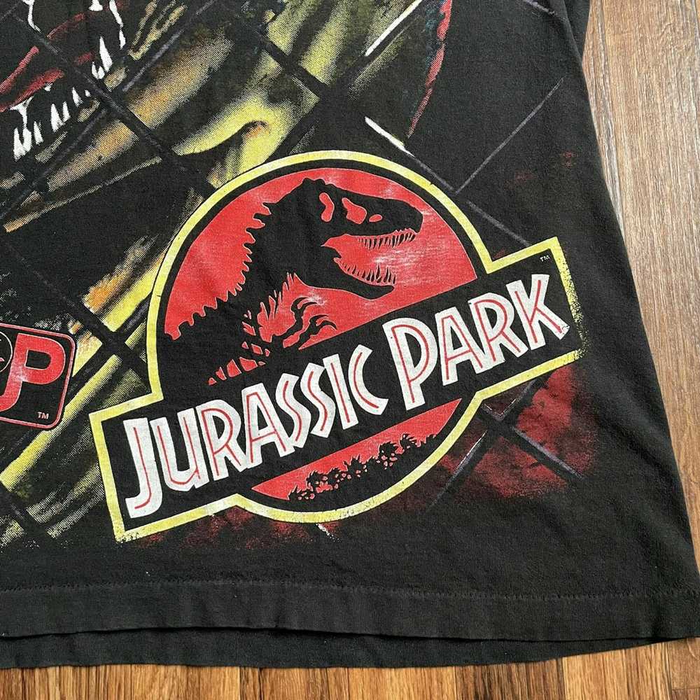 Vintage Jurassic Park Shirt 1993 Vintage Novel Te… - image 2