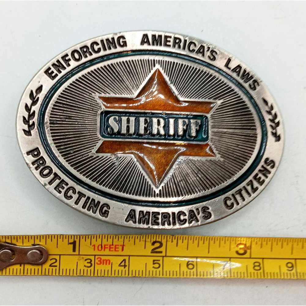 Vintage Sheriff Belt Buckle Patrol Sheriffs Depar… - image 2
