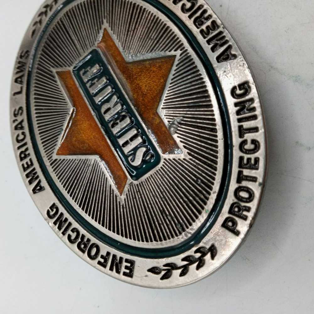 Vintage Sheriff Belt Buckle Patrol Sheriffs Depar… - image 4