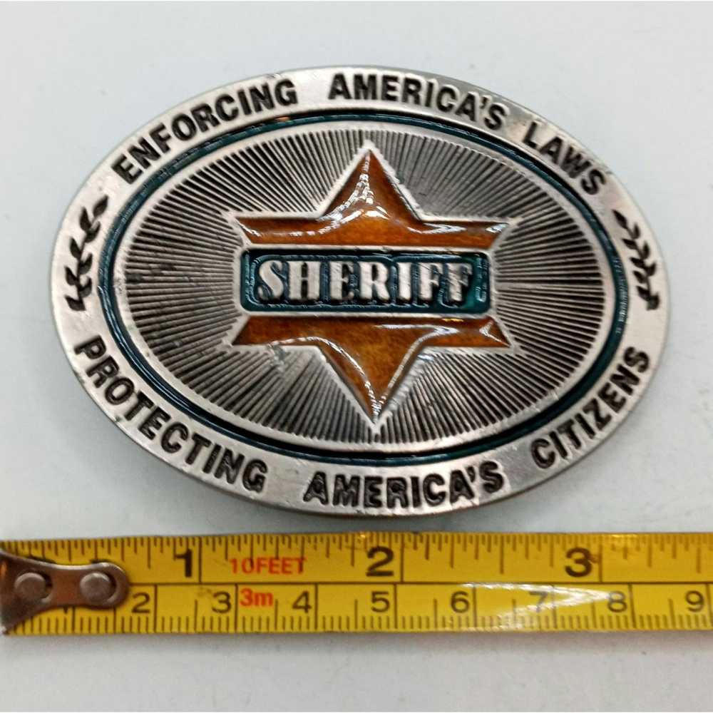 Vintage Sheriff Belt Buckle Patrol Sheriffs Depar… - image 8