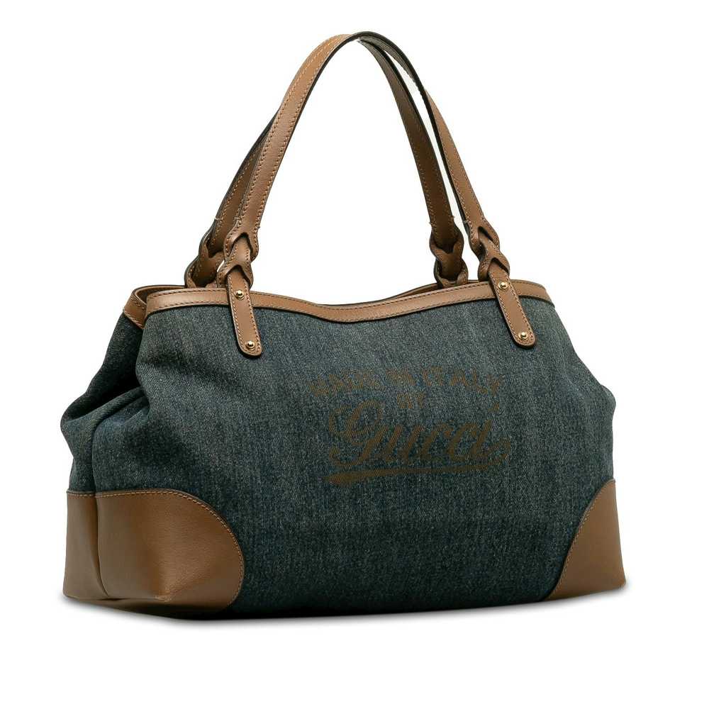Gucci GUCCI Denim Craft Tote Bag - image 2
