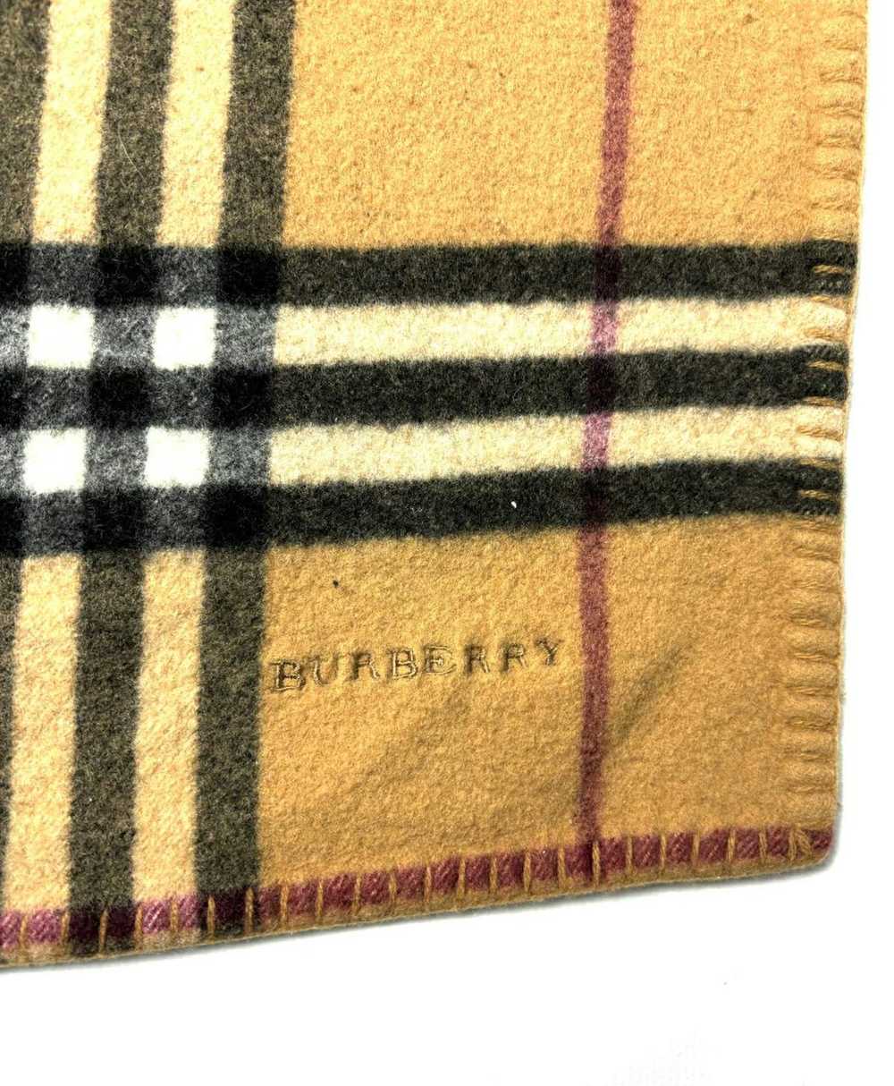 Burberry × Vintage Vintage Burberry Big Wool Scarf - image 2