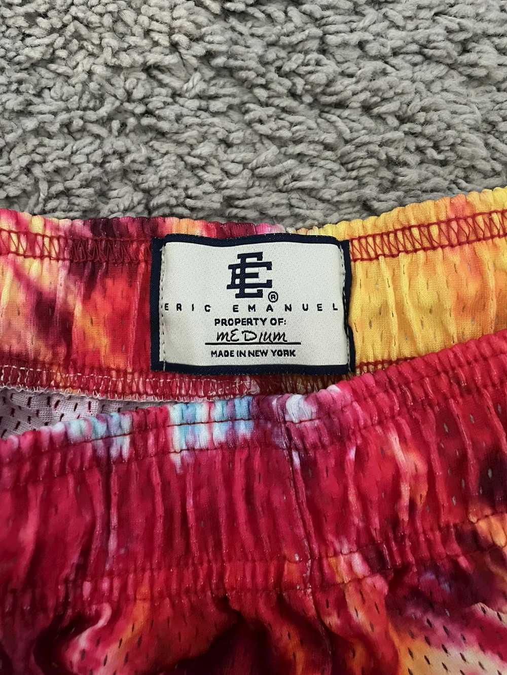 Eric Emanuel Eric Emanuel Tie-Dye Mesh Shorts - image 3