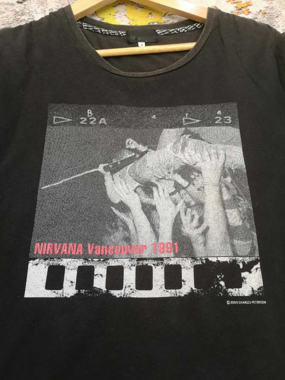Band Tees × Vintage Rare Nirvana x Charles Peters… - image 2