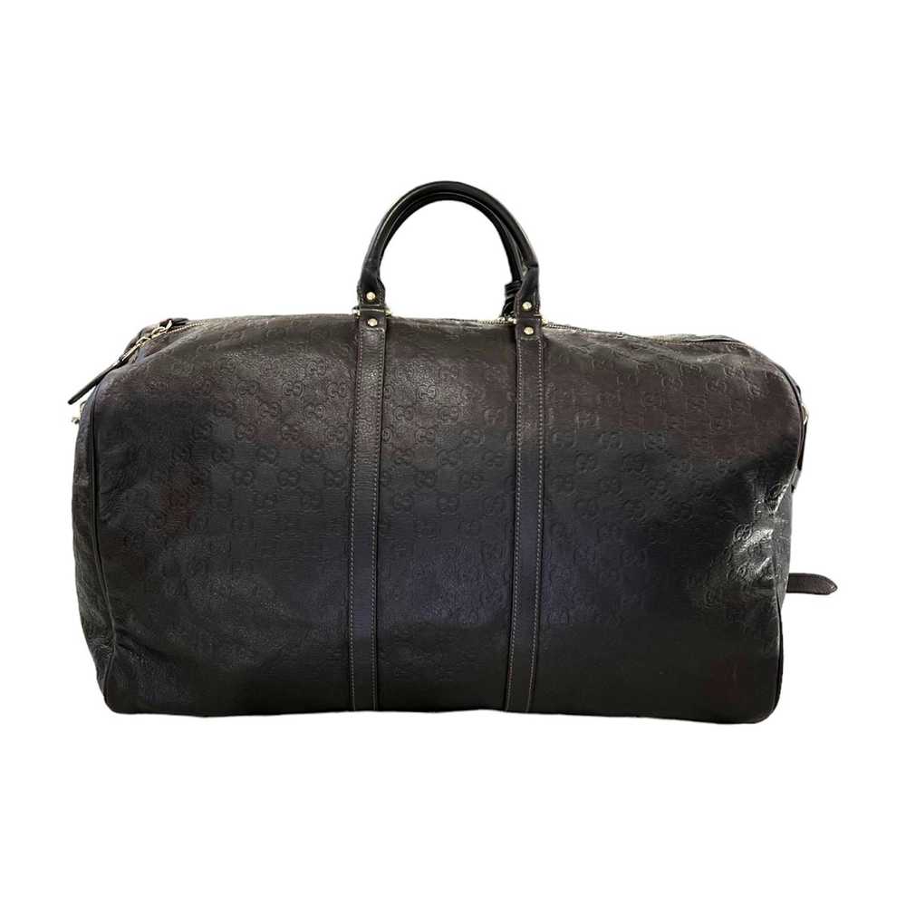 Gucci Gucci Monogram Leather Duffle Bag - image 2