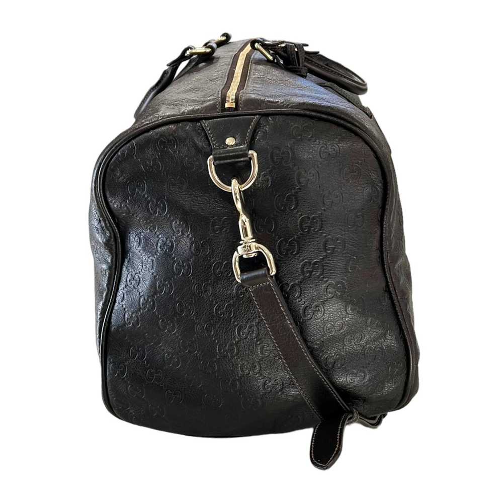 Gucci Gucci Monogram Leather Duffle Bag - image 3