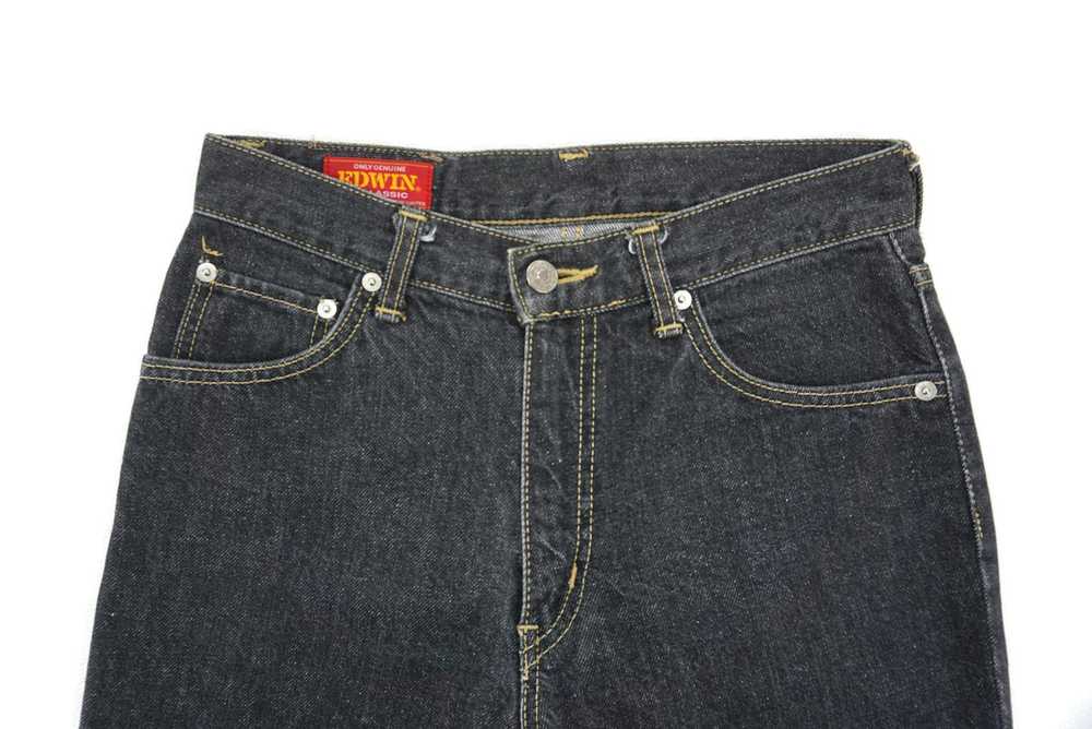 Edwin × Rodeo × Workers Medium Wash Skinny Black … - image 3