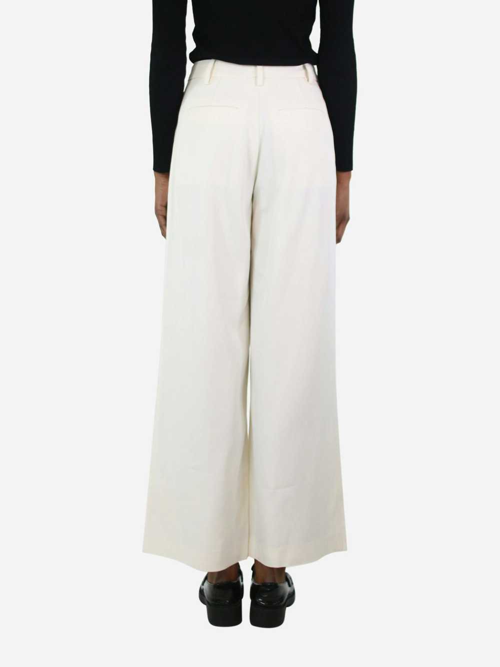 CO Cream pleated trousers - size UK 4 - image 3