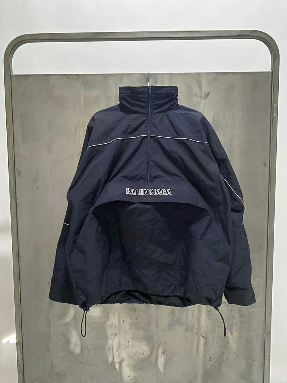 Balenciaga Embroidered Wrinkled Windbreaker - image 1