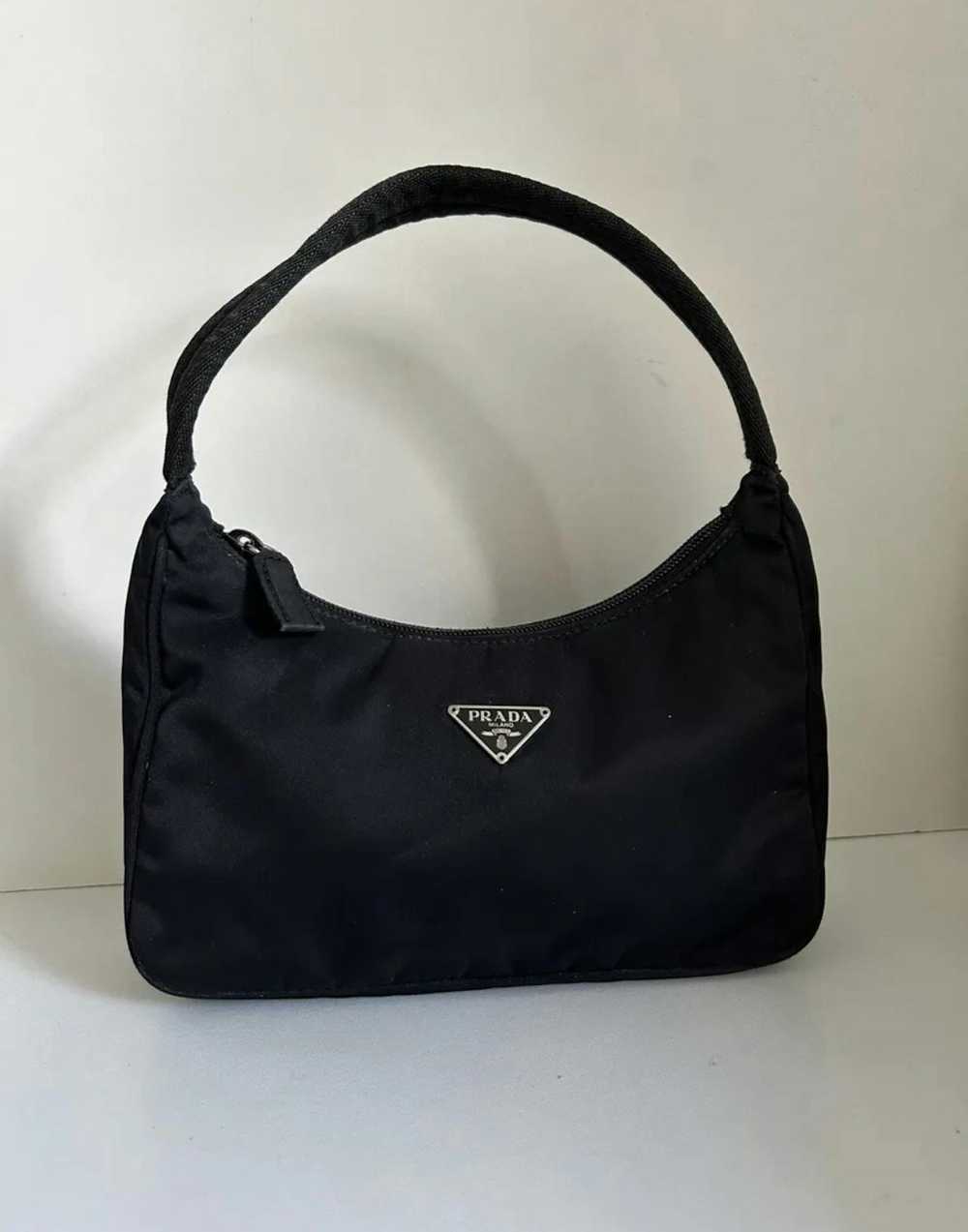 Prada Prada black hobo nylon tessuto shoulder bag - image 2