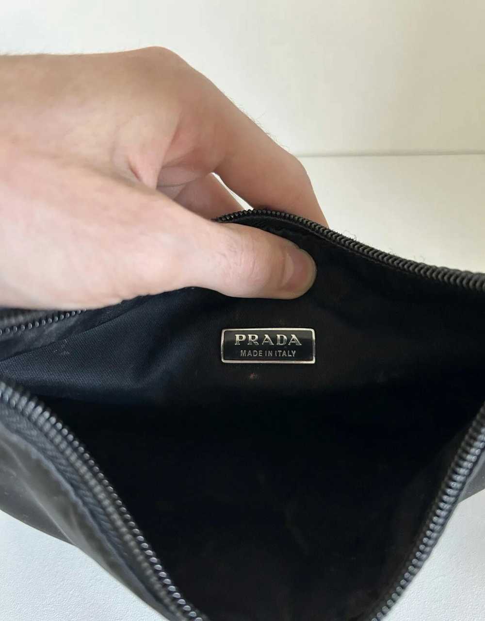 Prada Prada black hobo nylon tessuto shoulder bag - image 5