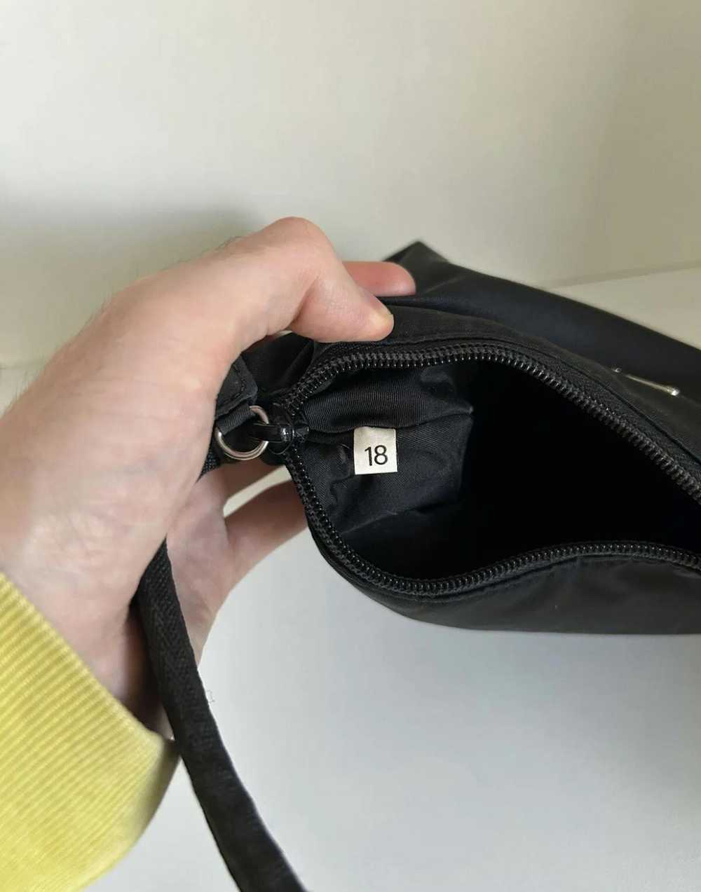 Prada Prada black hobo nylon tessuto shoulder bag - image 6
