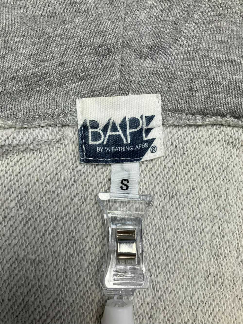 Bape Bape Gray College Color Logo Full Zip Hoodie… - image 10