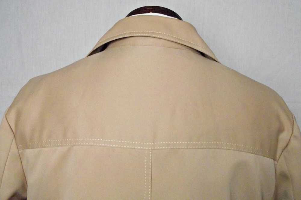 Vintage 1970s Mens Beige Leisure Jacket Lined Pol… - image 7