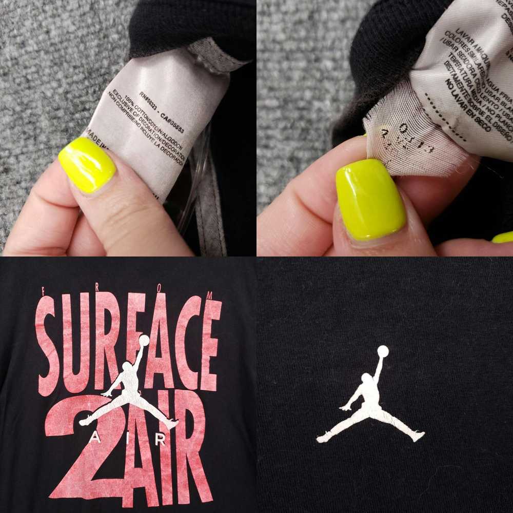 Jordan Brand Jordan T-Shirt Mens L Large Black Ba… - image 4