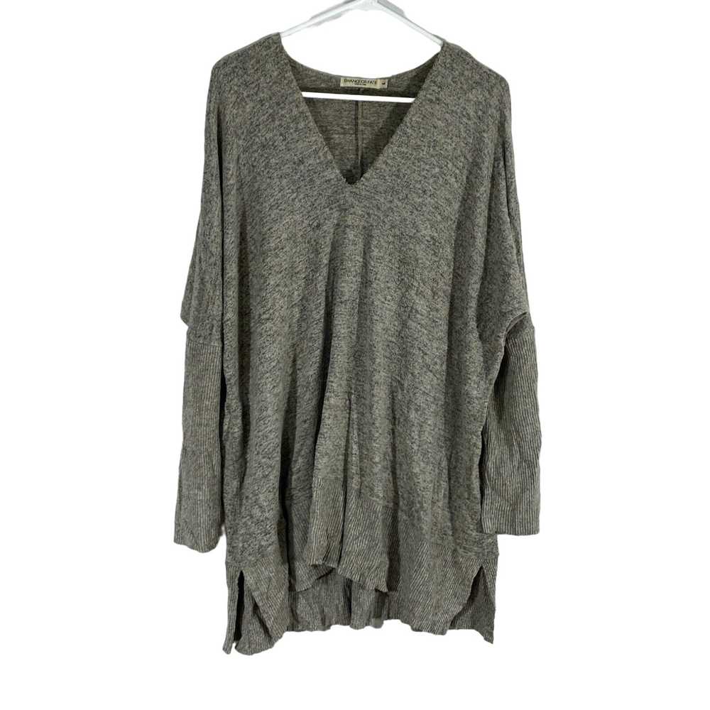 Vintage Chance Or Fate Womens Gray 3/4 Sleeve V N… - image 1