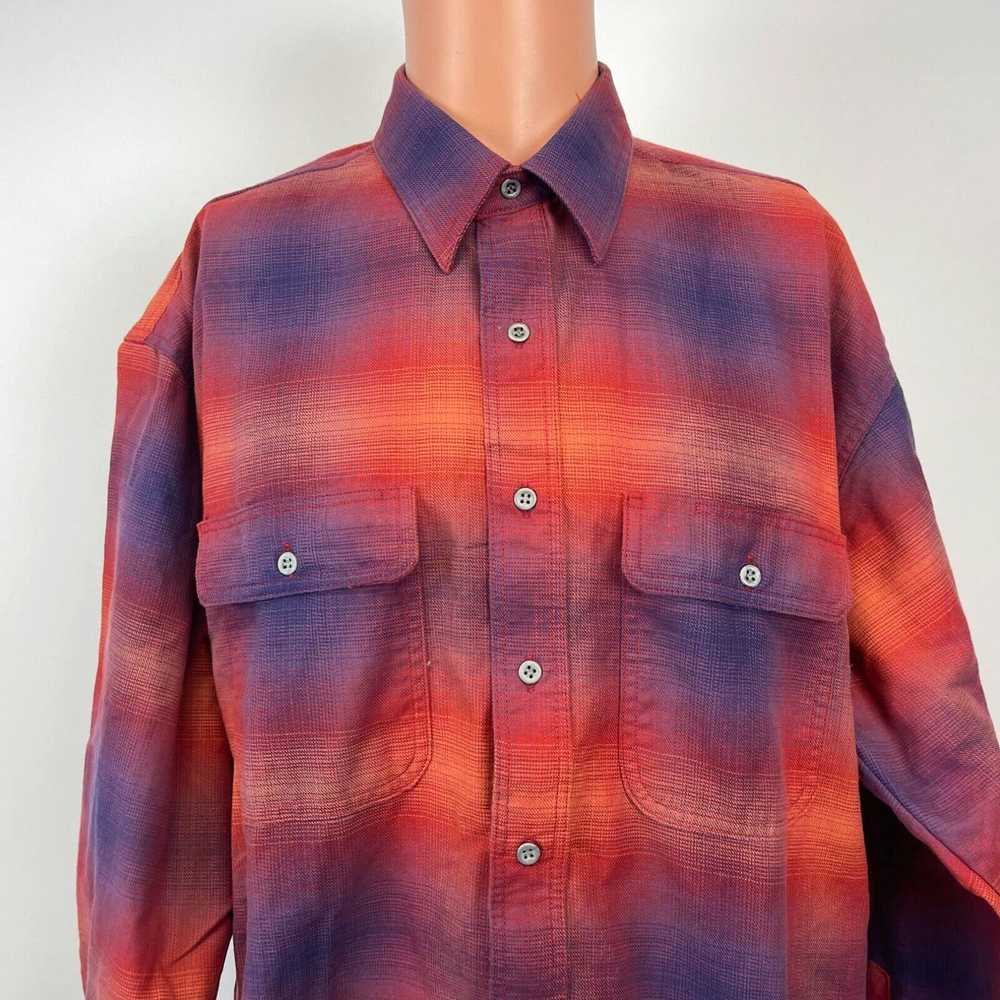 Wrangler Wrangler Woven Button Up Western Shirt V… - image 1