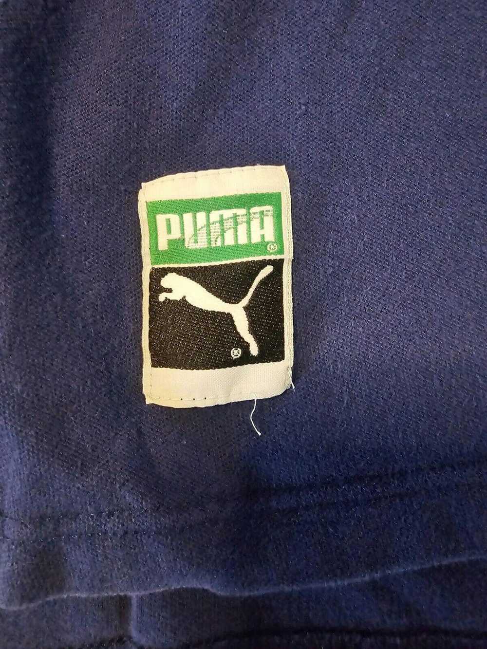 Puma Blue 100% cotton Y2K PUMA Polo shirt RN 1576… - image 2