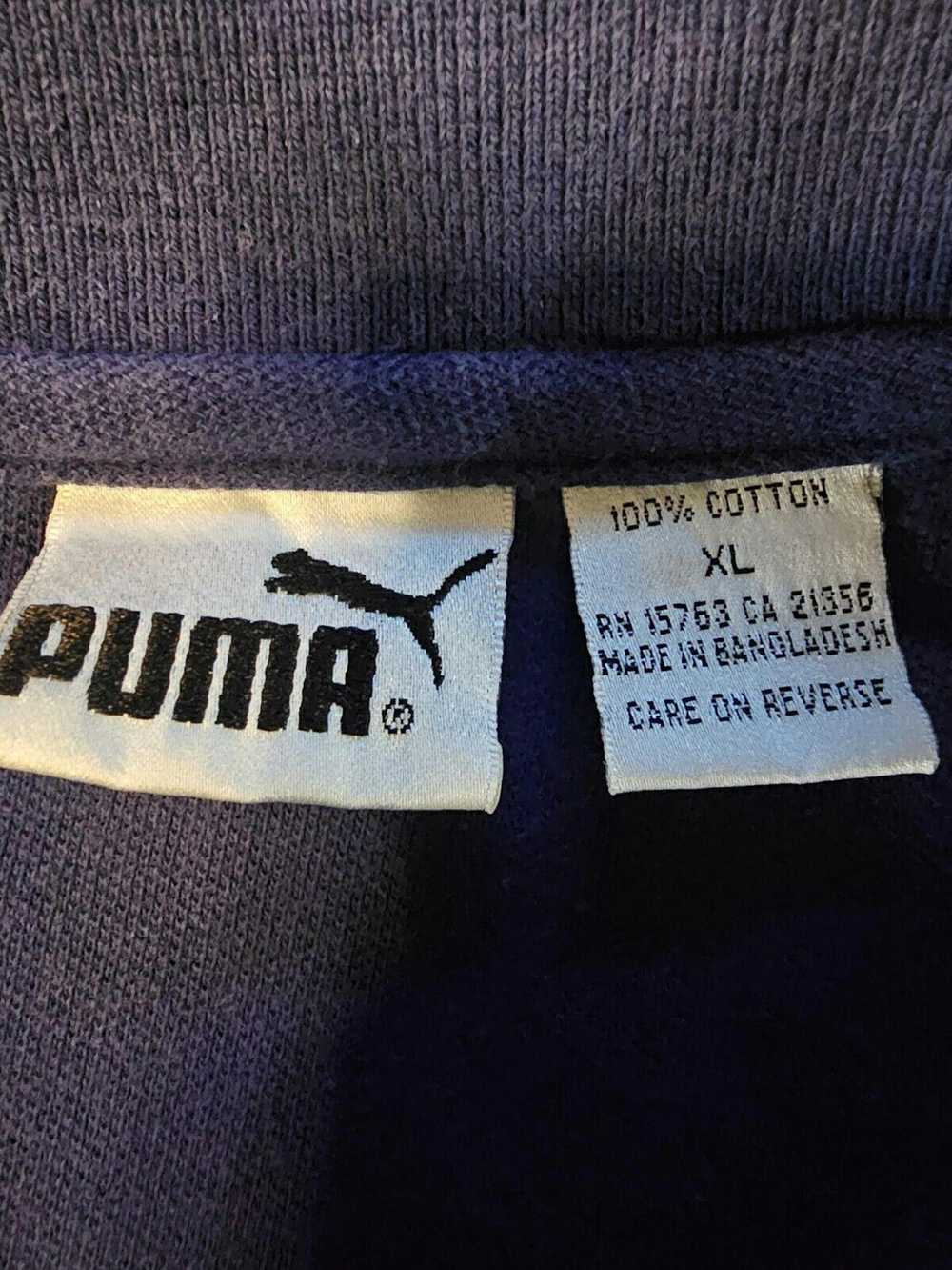 Puma Blue 100% cotton Y2K PUMA Polo shirt RN 1576… - image 5