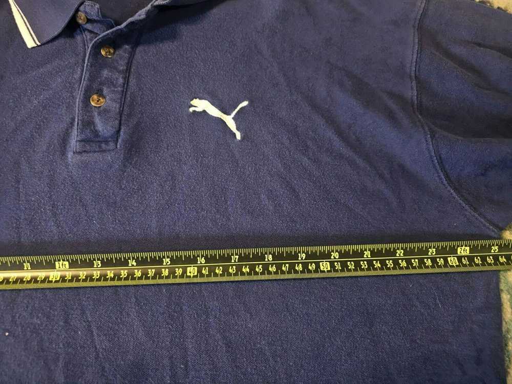 Puma Blue 100% cotton Y2K PUMA Polo shirt RN 1576… - image 7