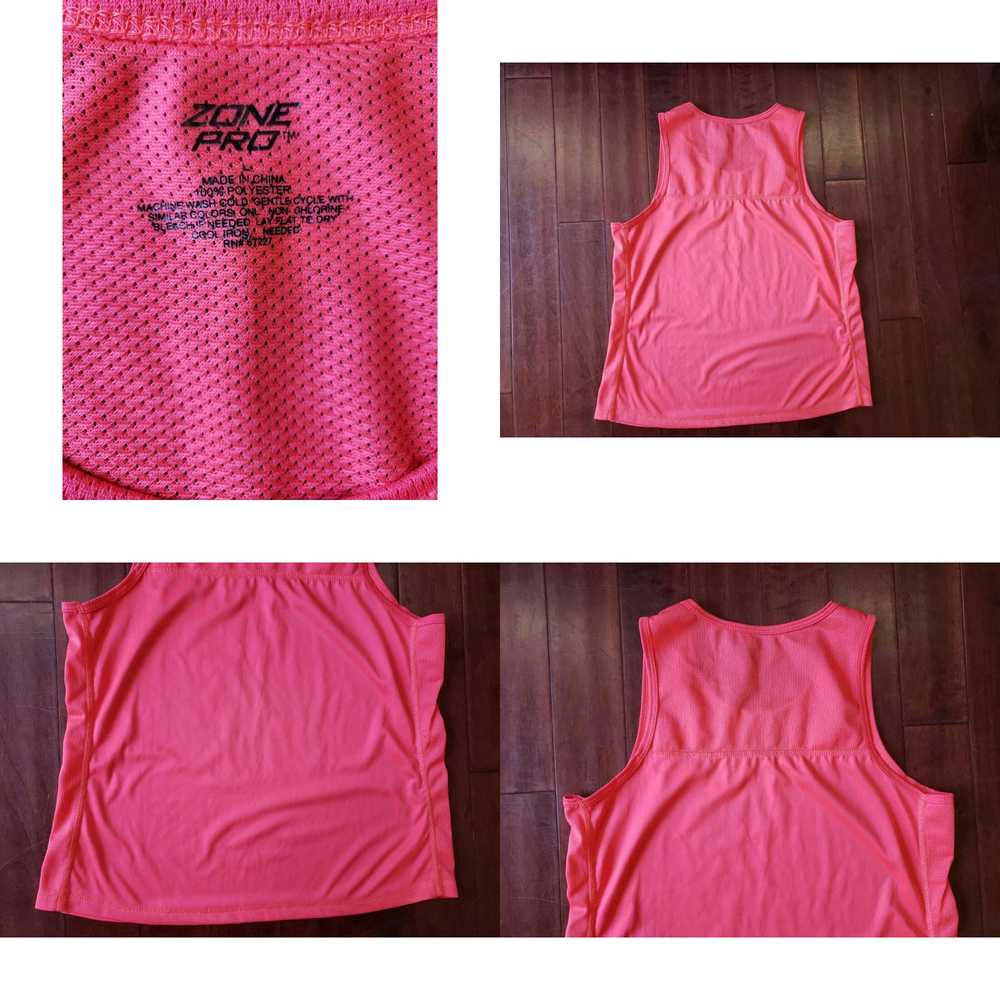 Vintage Zone Pro Coral Athletic Tank Top Large Ca… - image 4