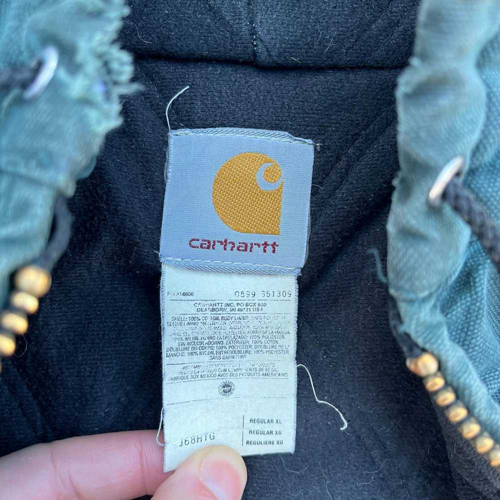 Carhartt VTG Carhartt Hunter Green Active Jacket,… - image 4