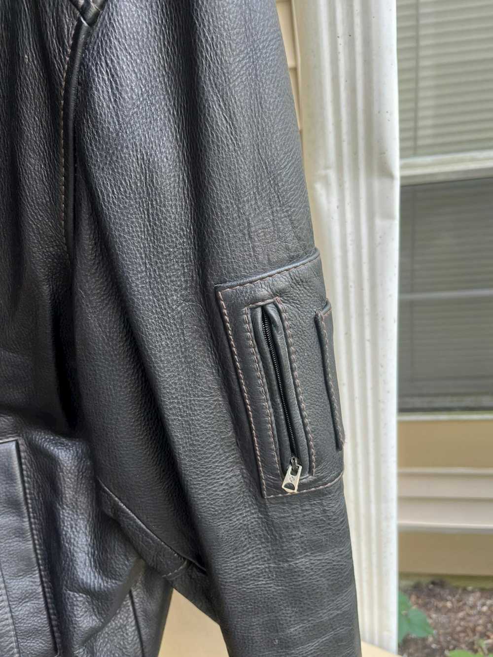 Avant Garde × Columbia × Leather Jacket Vintage C… - image 3