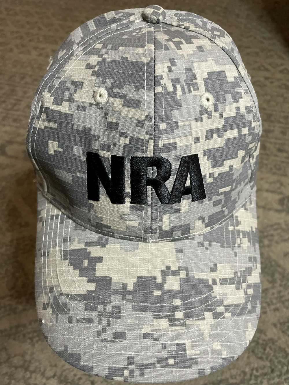 Military × Retro Hat × Strapback NRA Camo Militar… - image 1