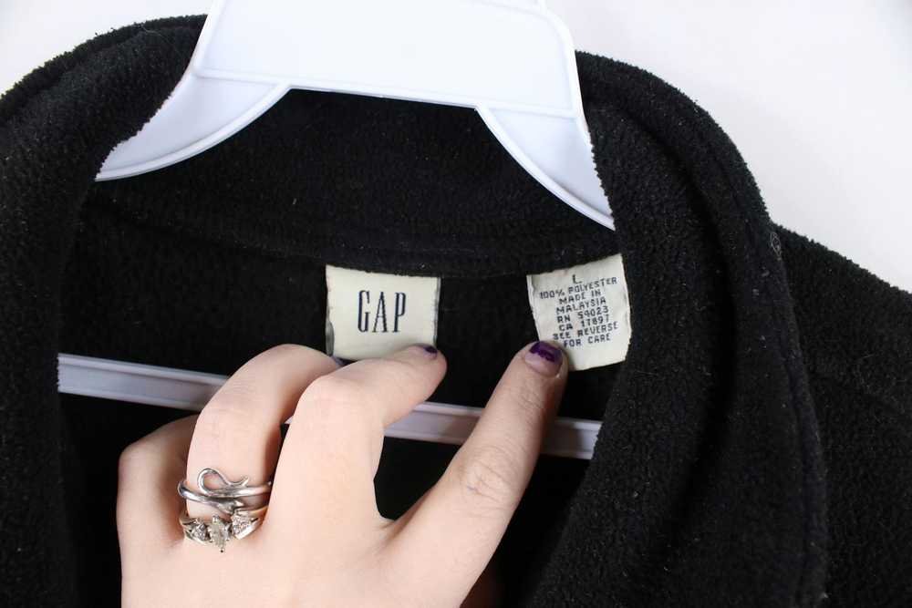 Gap × Vintage Vintage 90s Gap Blank Half Zip Flee… - image 4