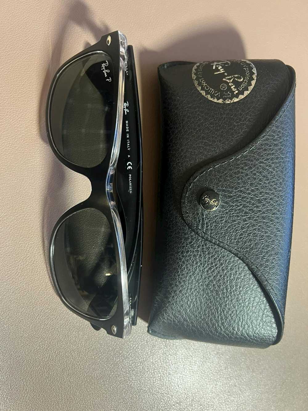 RayBan Ray-Ban Wayfarer- Matte Black on Transpare… - image 1