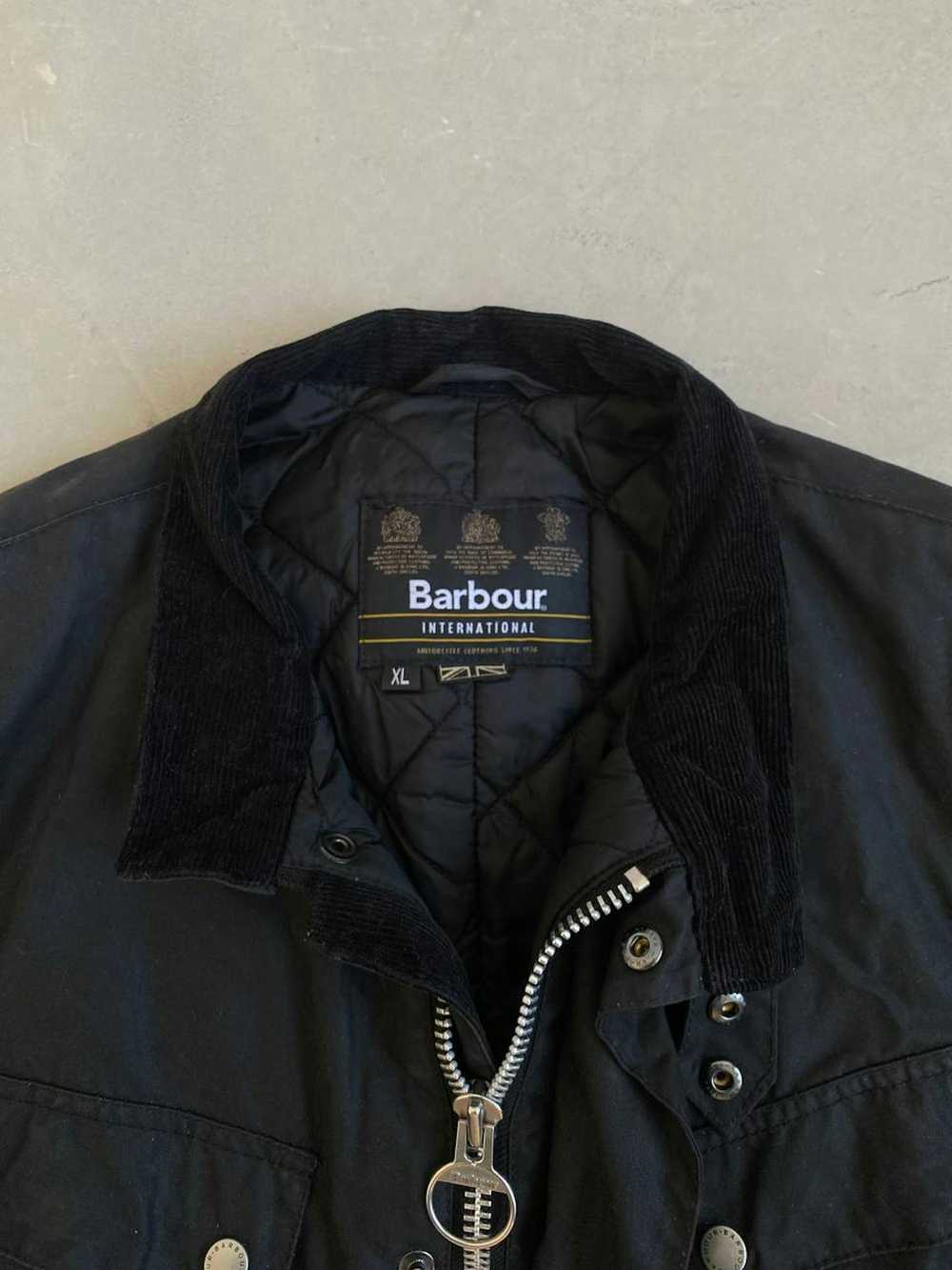 Barbour × Vintage × Waxed Barbour International D… - image 3