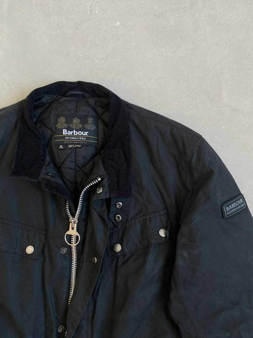 Barbour × Vintage × Waxed Barbour International D… - image 4