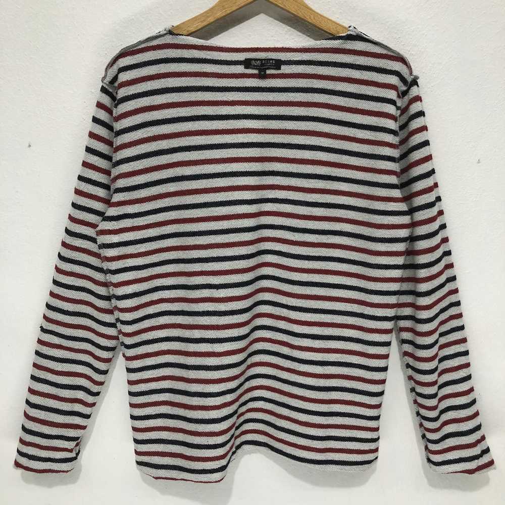 Vintage Beams Heart Striped Sweatshirt Gray Size … - image 10