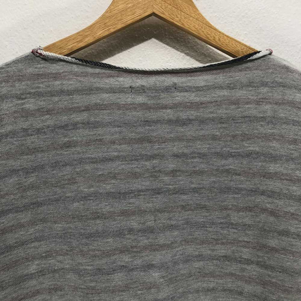 Vintage Beams Heart Striped Sweatshirt Gray Size … - image 6