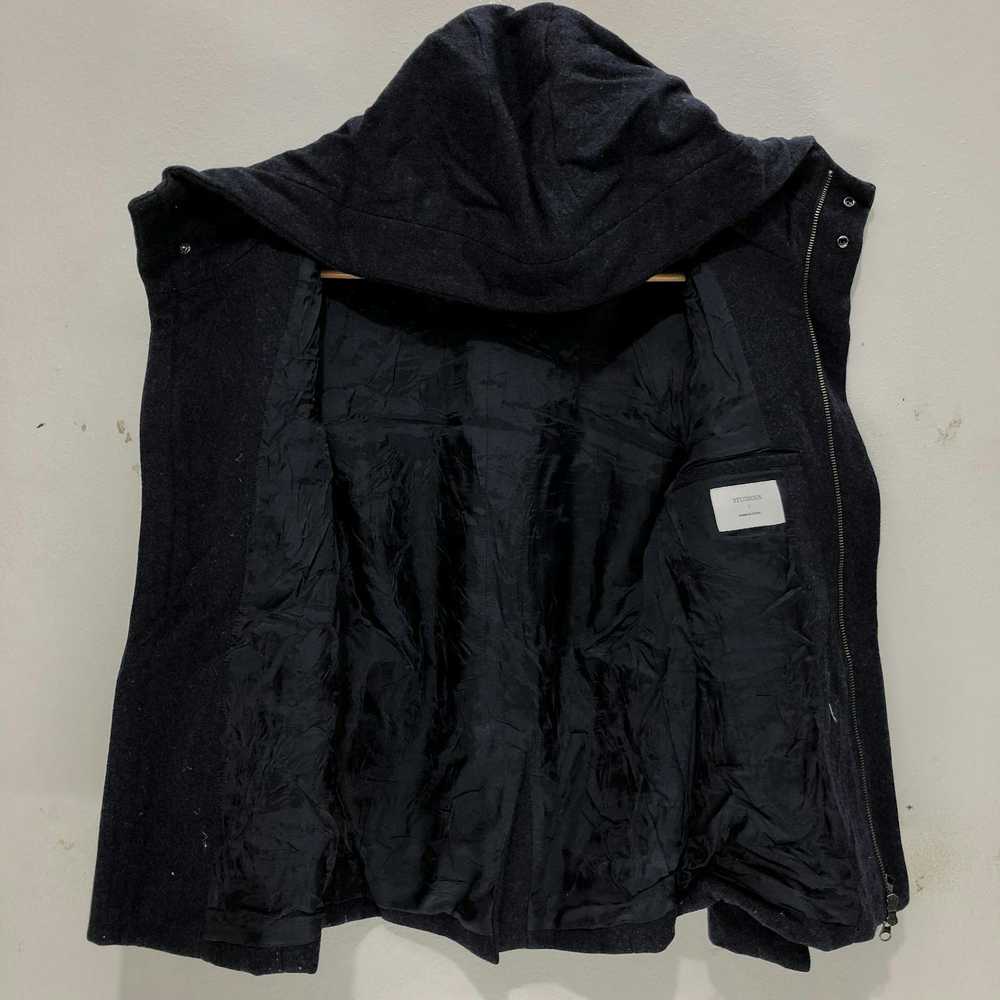 Studious Japanese Brand Studious Black Coat Hoodi… - image 6