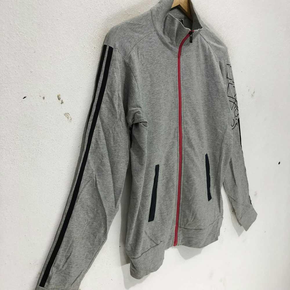 Adidas Adidas Full Zip Up Grey Sweater Big Logo S… - image 2